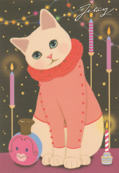 Jetoy Choo Choo Cat Postcard - C03