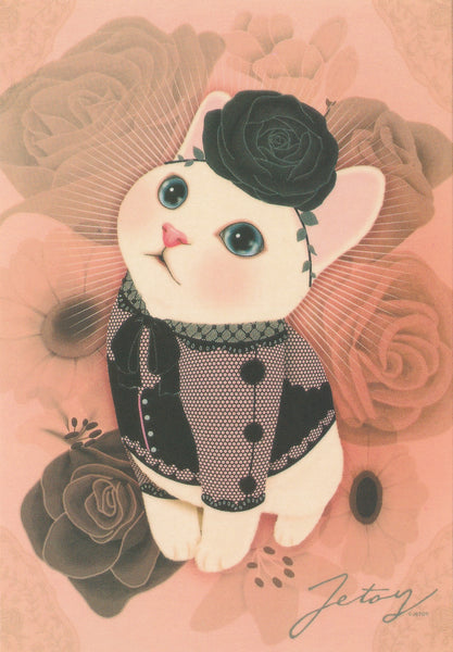 Jetoy Choo Choo Cat Postcard - C08