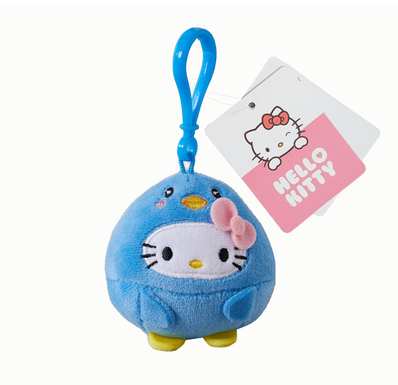 [FREE with USD50 purchase!] Hello Kitty Plushie Soft Toy Keychain - Penguin