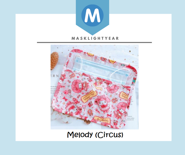 [FREE with USD30 purchase!] Mask Pouch - Sanrio My Melody (Circus)