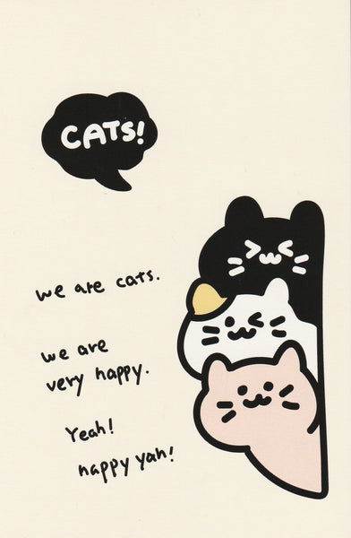 Mochi Cats Postcard (MC02) - Cat Stack – Happypostcrossingshop