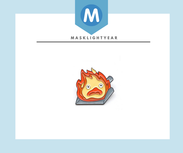 Enamel Pin: Studio Ghibli Howl's Moving Castle - Calcifer