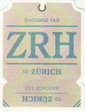 Travel Memories - T15 - Zurich Luggage Tag Postcard