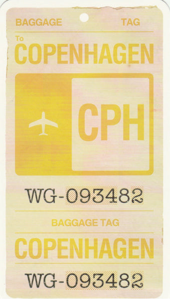Travel Memories - T20 - Copenhagen Luggage Tag Postcard