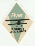 Travel Memories - T23 - FLyer Rockey Airline Postcard