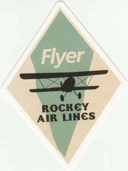 Travel Memories - T23 - FLyer Rockey Airline Postcard