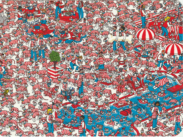 Where's Wally Postcard (BWP21) - The Land of Woofs