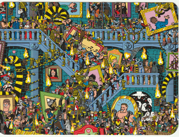 Where's Wally Postcard (BWP22) - Odlaw's Picture Pandemonium