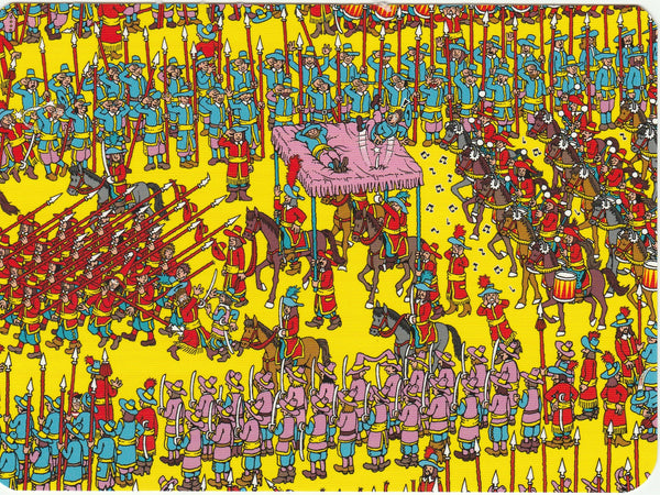 Where's Wally Postcard (BWP28) - The Beat of The Drums