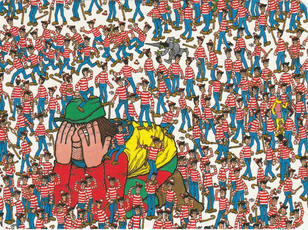 Where's Wally Postcard (BWP08) - The Land of Wallies