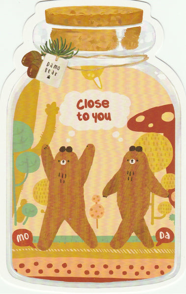 Bear in a Bottle Postcard Collection - Close to You