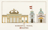 Wonderful Travel Famous Landmarks Postcard - Austria