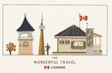 Wonderful Travel Famous Landmarks Postcard - Canada