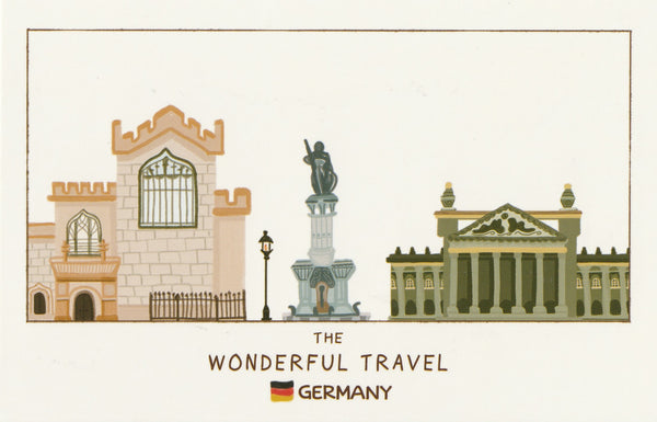 Wonderful Travel Famous Landmarks Postcard - Germany