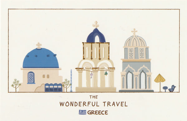 Wonderful Travel Famous Landmarks Postcard - Greece