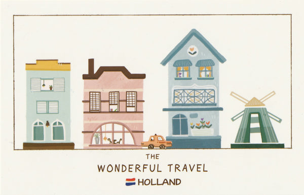 Wonderful Travel Famous Landmarks Postcard - Holland