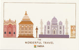 Wonderful Travel Famous Landmarks Postcard - India