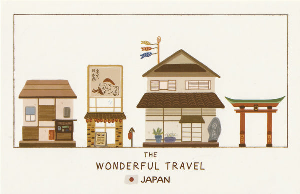 Wonderful Travel Famous Landmarks Postcard - Japan