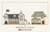 Wonderful Travel Famous Landmarks Postcard - New Zealand