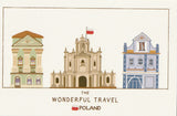 Wonderful Travel Famous Landmarks Postcard - Poland