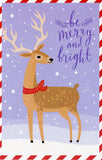 Christmas Animals Postcard - Reindeer