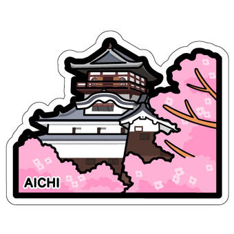 Japan Gotochi (Aichi) Postcard - Inuyama Castle Sakura Flowers